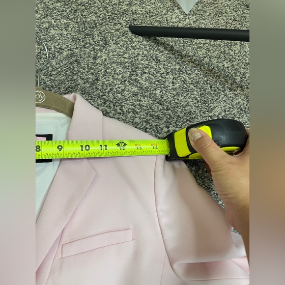 Banana Republic Powder Pink Long And Lean Wool Blazer 2 Single Breast Like new - Picture 13 of 13